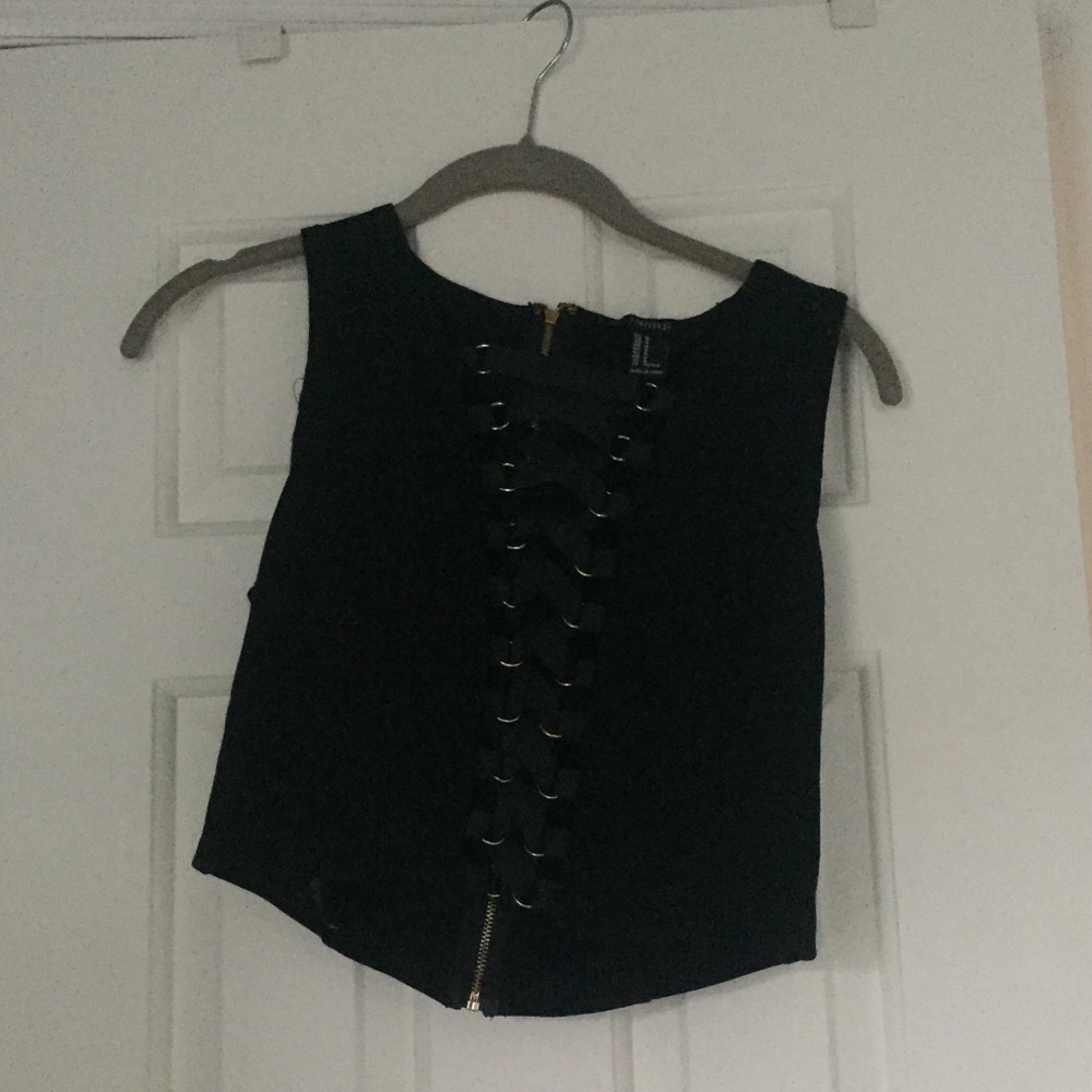 Crisscross crop top